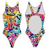 Turbo Graffiti Pro Resist Swimsuit Veelkleurig S Vrouw