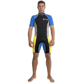 Abysstar Sea Spring 2.5 Mm Short Sleeve Shorty Zwart 3XL Man