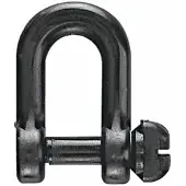Barton Marine Nylon 2s Shackle Zwart 6 mm