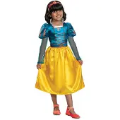 Disguise Snow White Costume Geel 7-8 Years Kinderen
