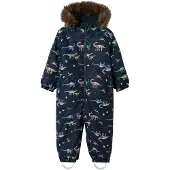 Name it Functioneel pak 'NMMSnow10' navy / donkerbruin / grijs / lichtgroen
