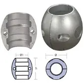 Tecnoseal Collar Anode Zilver 65 mm