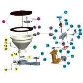 Lalizas Kit A Major Service Kit Set Wit For Manual Toilet LT-I