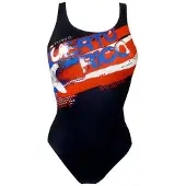 Turbo Puerto Rico Swimsuit Zwart L Vrouw
