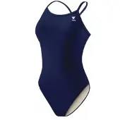 Tyr Solid Tyreco Diamondfit Swimsuit Blauw UK 34 Vrouw