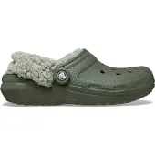 Crocs Klompen Classic Fleece Lined Clog dames - Kaki - 46 / 47