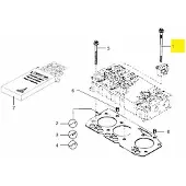 VETUS Dt44/66 Cylinder Head Bolt Zilver