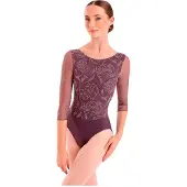 Intermezzo Dunia 3/4 Sleeve Leotard Paars S Vrouw