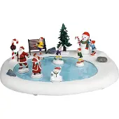 Lemax Northern Lights Skating Pond Santa's Wonderland Collection 2025