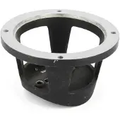 VETUS Aluminium Bow55 Ral9005 Intermediate Flange Zwart,Goud