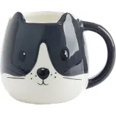 Balvi Kitty mok zwart wit 400 ml