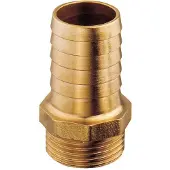 PLASTIMO Straight Hose Connector Goud 3/4´´