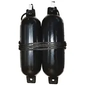 Seachoice Twin Eye Fender Kit Zwart 14 x 51 cm
