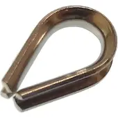 Goldenship Aisi-304 Stainless Steel Rope Thimble Zilver 36 mm
