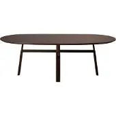 Ebuy24 Cross Dan-Form eetkamertafel 75x220cm fineer walnoot.
