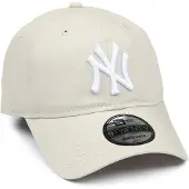 New Era Pet '9 Twenty New York Yankees' lichtbeige / wit