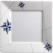 Marine Business Northwind Flat Square Dish 6 Units Transparant