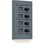 PLASTIMO 4 Way Switch Panel 15a 12v Grijs