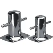 PLASTIMO Base Plate Mooring Bollard Zilver 50 mm