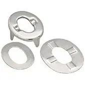 Common Sense Dot Trw78403 Closure Thin Plate 100 Units Zilver