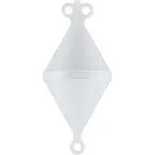 Can-sb Biconical Mooring Buoy Zilver 32 x 80 cm