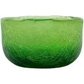 House Doctor Crackle Waxinelichthouder Groen - Kaarshouders Glas Green - 204103035