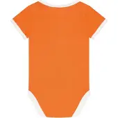 Knvb romper Holland oranje Jongens/Meisjes Katoen Ronde hals Printopdruk - maat 86