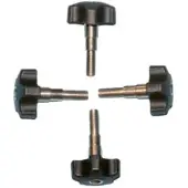 PLASTIMO T-top Knob 4 Units Zilver