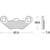 Moto-Master Polaris 097511 Gesinterde Remblokken