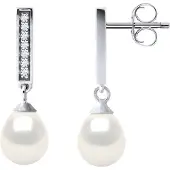 Diadema Oorbellen Dangle zoetwater parels 6-7mm White Peren Sieraden 925