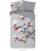Pure dekbedovertrek Yule blauwborst - microvezel - 1-persoons (140x220 + 60x70cm)