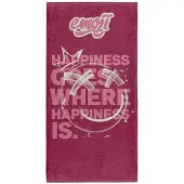 Otso Emoji Happiness Microfiber Towel Roze