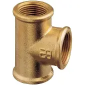 PLASTIMO F 1´´ Brass T Connector Goud