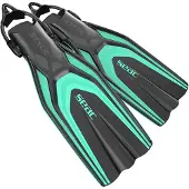 Seac Sub Style Sling Strap Diving Fins Zwart EU 45-47