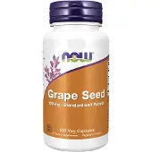 Now , Grape Zaad, Gestandardiseerd Extract, 100 mg, 100 Veg Capsules