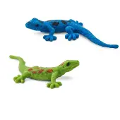 Safari Ltd Day Geckos Good Luck Minis Figure Groen,Blauw From 3 Years Kinderen