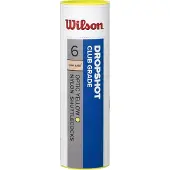 Wilson Badminton Shuttles Nylon/kurk Geel 6 Stuks