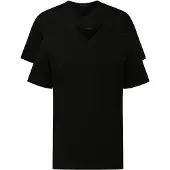 Schiesser American 2P Heren Ondershirt - Zwart - Maat 3XL