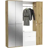 Xonox Kledingkast Projekt X Emob - Artisan Oak En Wit - 152x193x34 Cm
