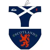 Turbo Scotland Swimming Brief Blauw 12-24 Months Jongen
