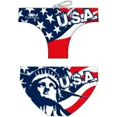 Turbo Liverty Usa Swimming Brief Rood,Blauw 12-24 Months Jongen
