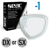 Seac Sub Fox/e Fox Prescription Lens Transparant -4.00