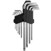 AWTOOLS AW35005 - Torx Sleutelset - T10-T50 - Chroom-Vanadiumstaal