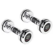 Olive Chromed Dumbbell 2kg 2 Units Zilver
