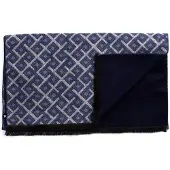 Tresanti DIONISIO | Viscose scarf with geometric pattern Blauw heren