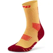 Cep Core Run Socks Mid Cut 5.0, hardloopsokken, dames, geel
