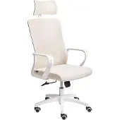 Beliani MONARCH - Bureaustoel - Beige - Stof