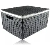 Usorteret Rattan Opbergbox met Deksel - Wit