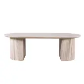 Molecule salontafel ovaal donkerbruin 120 cm lagos met mat mdf blad