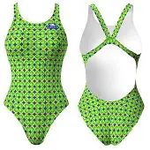 Turbo Flower 70 Swimsuit Groen 2XL Vrouw